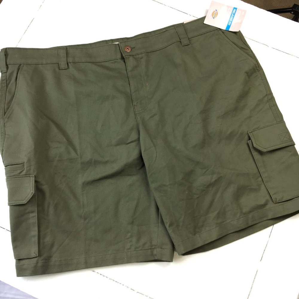 DICKIES  Stretch Relaxed Fit Khaki  Cargo Shorts Women's  Sz 24 NWT - Picture 5 of 14